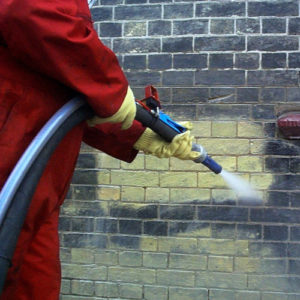 Brickwork cleaning Aquablaster